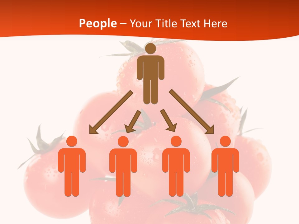 A Bunch Of Tomatoes On A White Background PowerPoint Template