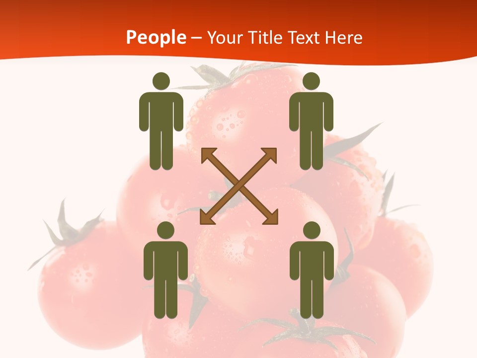 A Bunch Of Tomatoes On A White Background PowerPoint Template