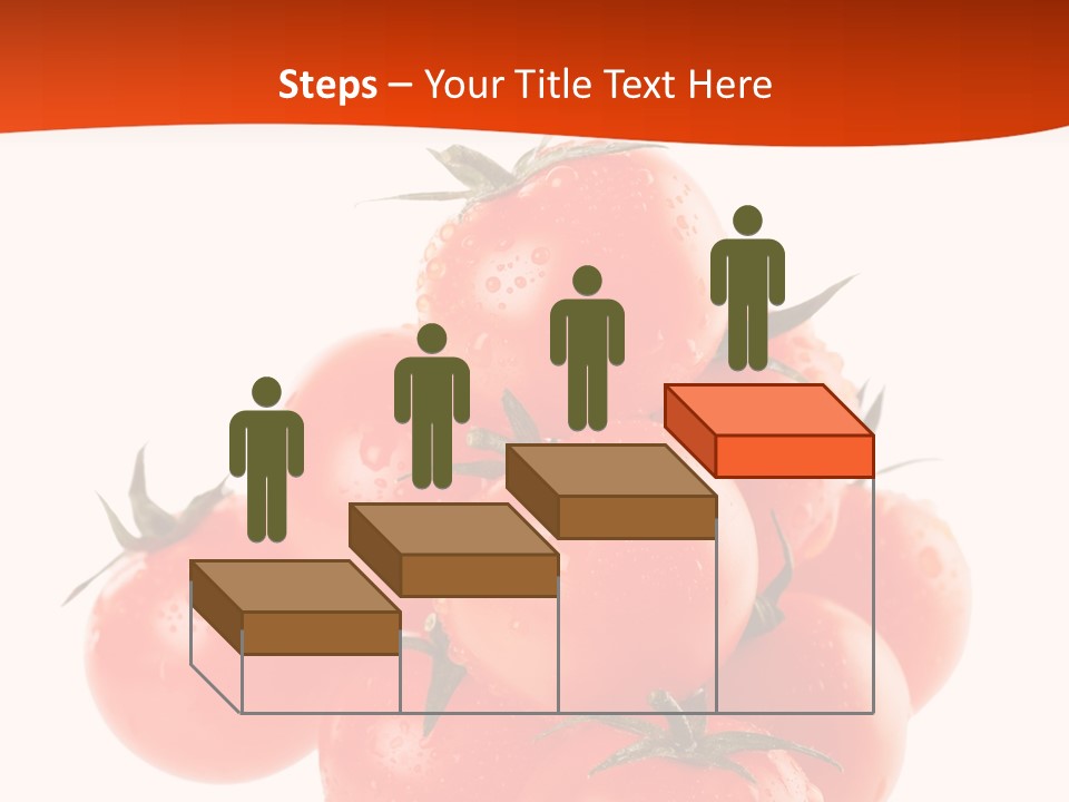 A Bunch Of Tomatoes On A White Background PowerPoint Template