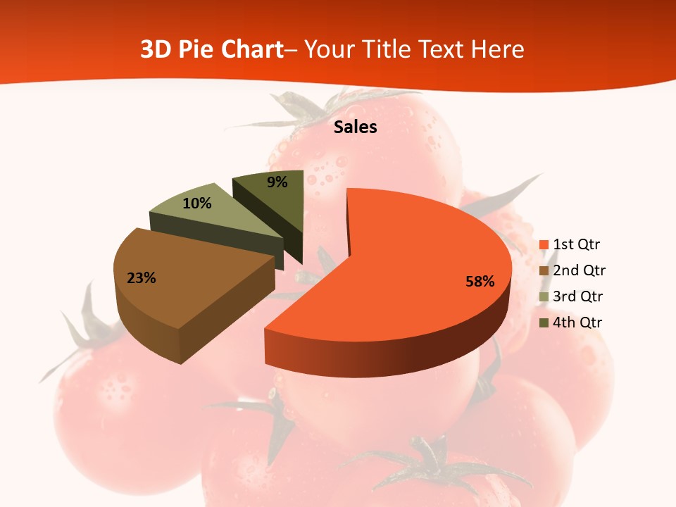 A Bunch Of Tomatoes On A White Background PowerPoint Template