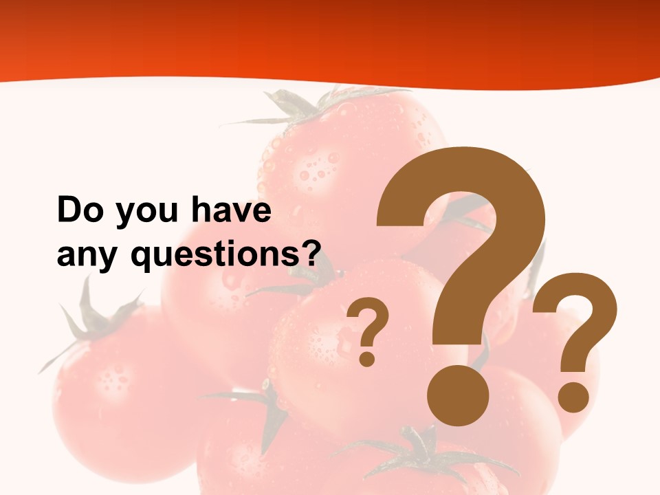 A Bunch Of Tomatoes On A White Background PowerPoint Template