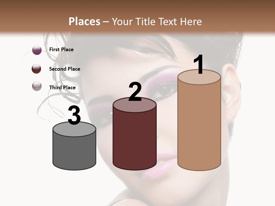 A Woman With Her Hair In A Bun PowerPoint Template