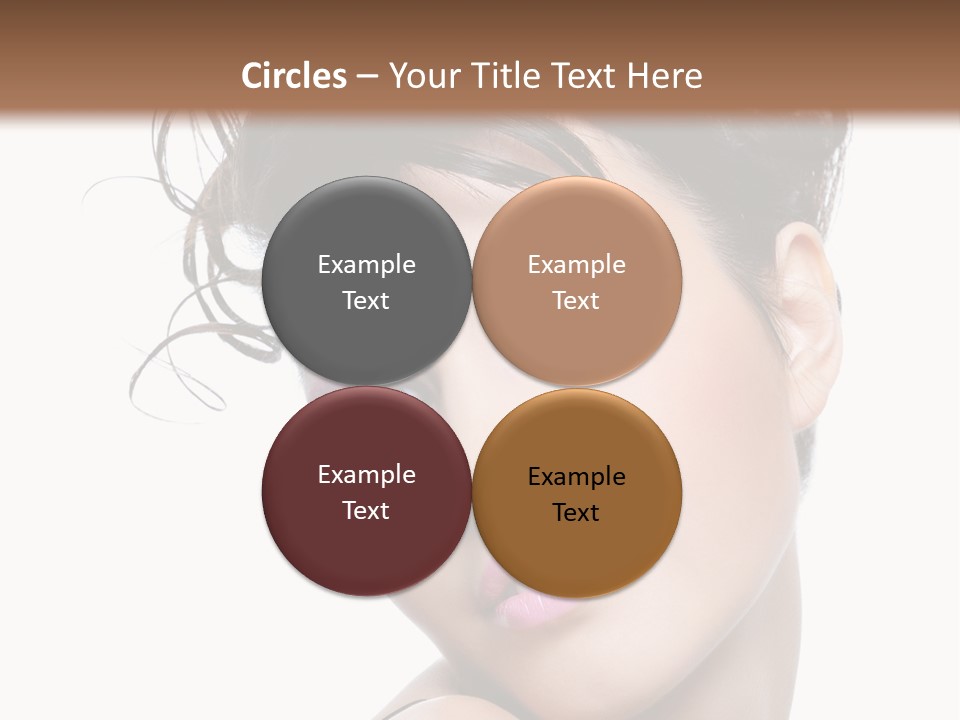 A Woman With Her Hair In A Bun PowerPoint Template