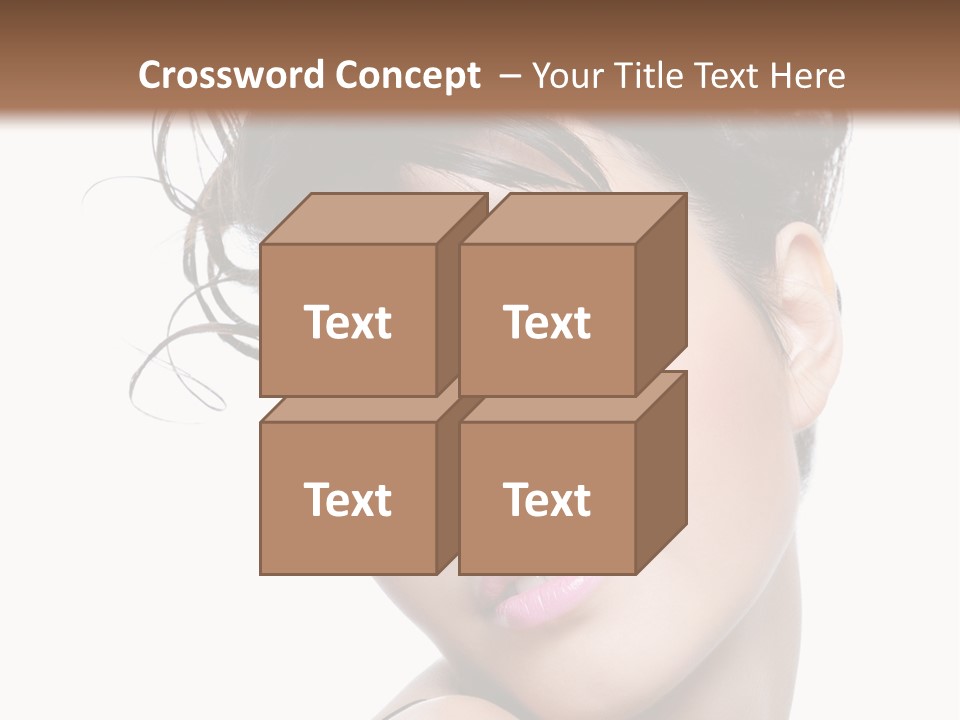 A Woman With Her Hair In A Bun PowerPoint Template