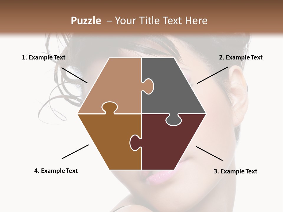 A Woman With Her Hair In A Bun PowerPoint Template