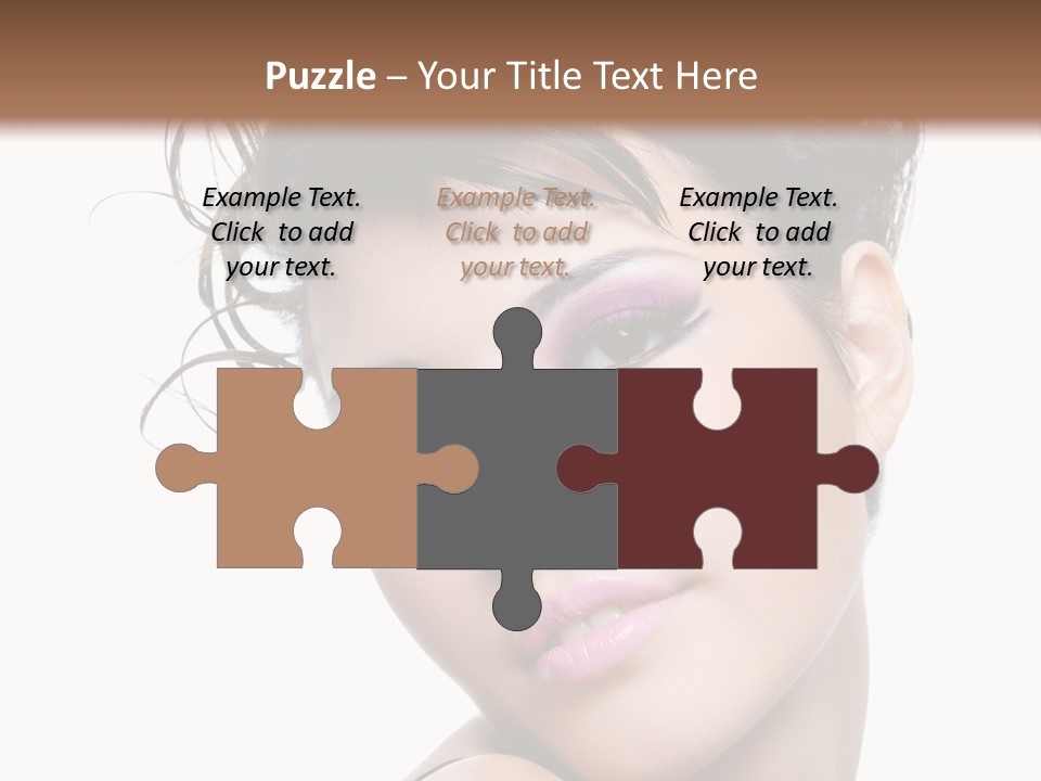 A Woman With Her Hair In A Bun PowerPoint Template