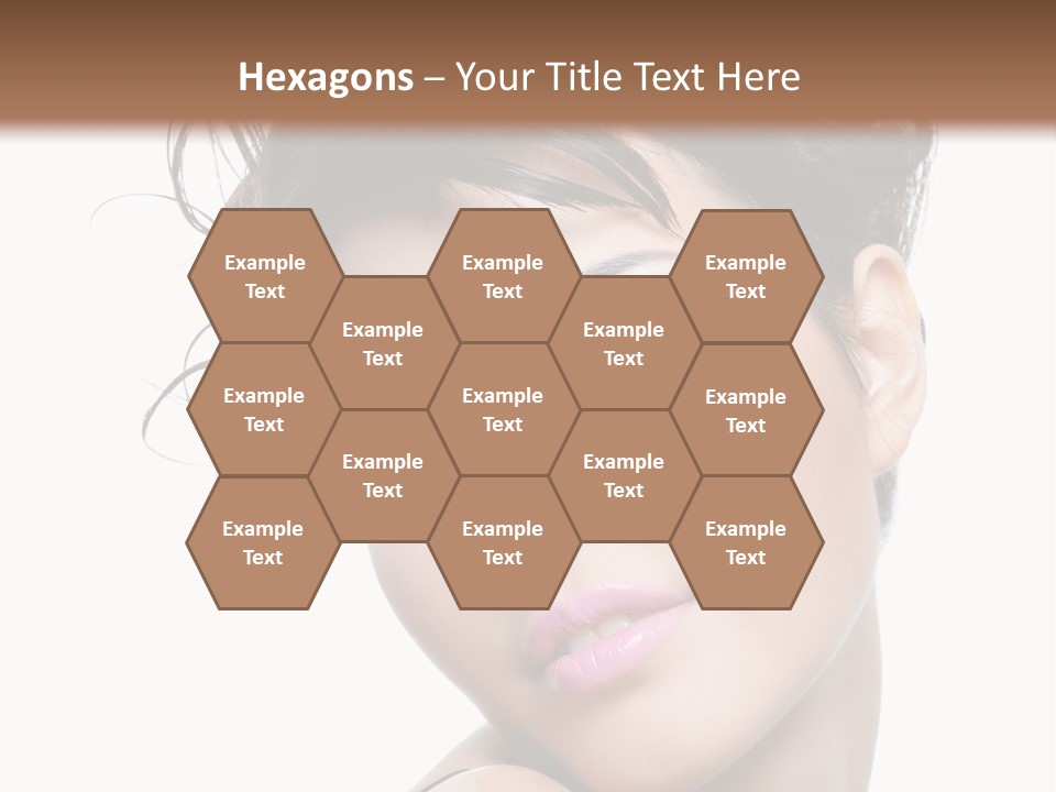 A Woman With Her Hair In A Bun PowerPoint Template