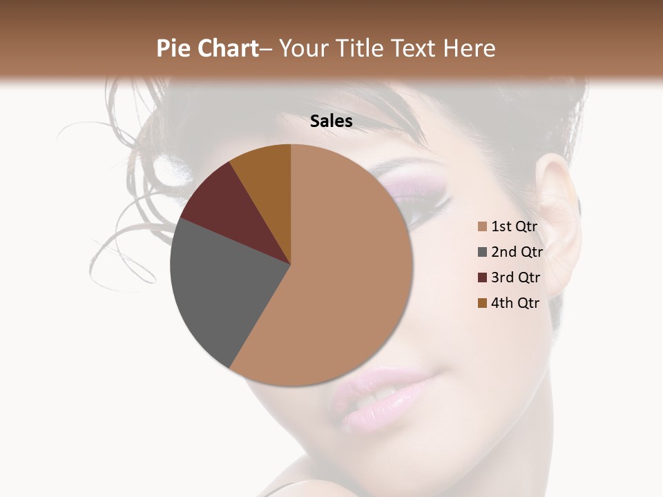 A Woman With Her Hair In A Bun PowerPoint Template