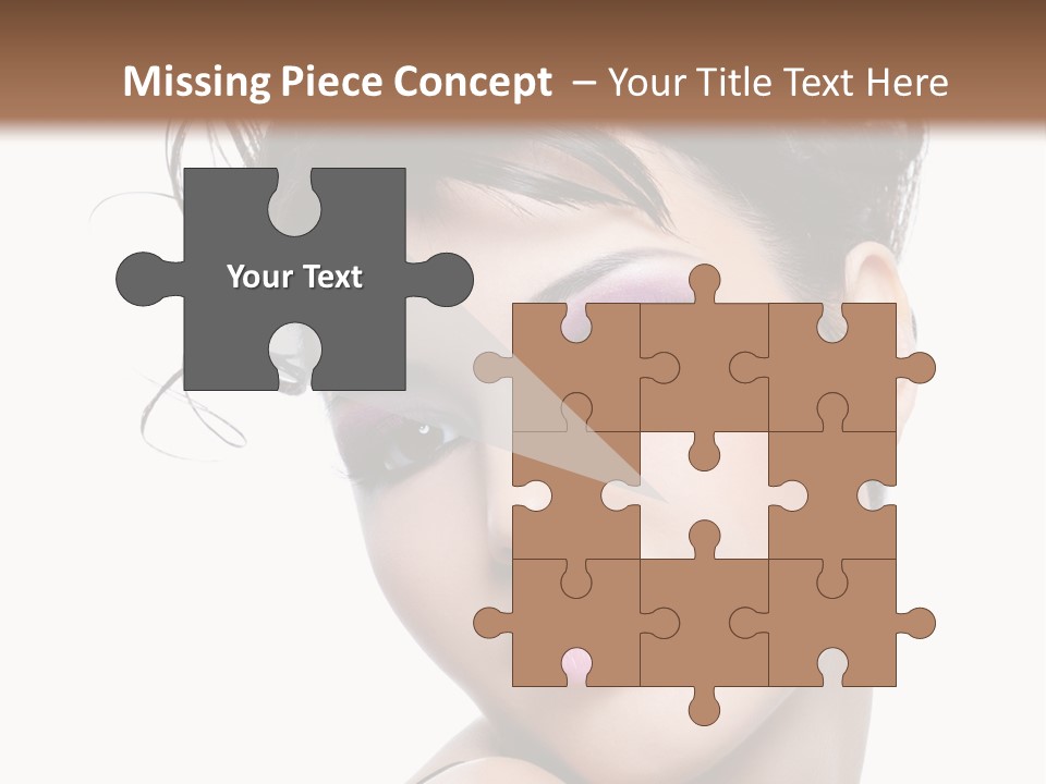 A Woman With Her Hair In A Bun PowerPoint Template