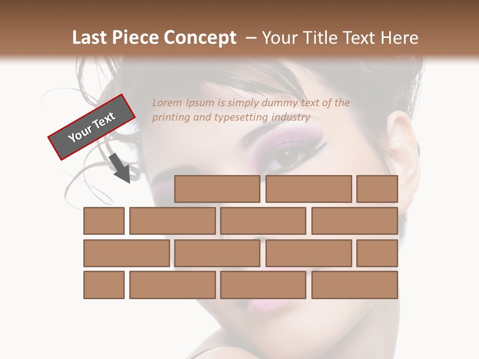 A Woman With Her Hair In A Bun PowerPoint Template