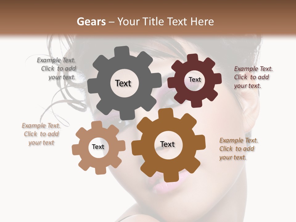 A Woman With Her Hair In A Bun PowerPoint Template