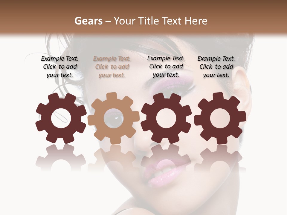 A Woman With Her Hair In A Bun PowerPoint Template