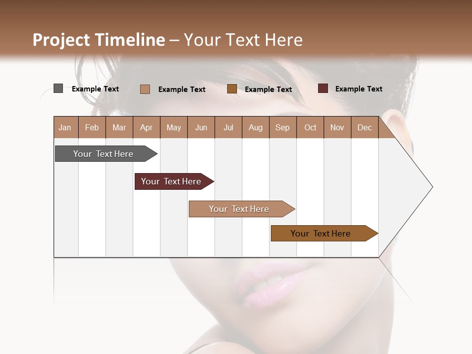 A Woman With Her Hair In A Bun PowerPoint Template