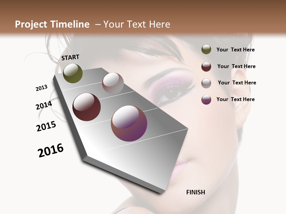 A Woman With Her Hair In A Bun PowerPoint Template