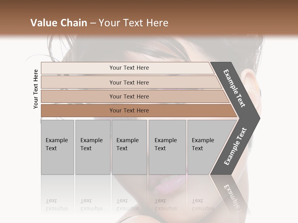 A Woman With Her Hair In A Bun PowerPoint Template