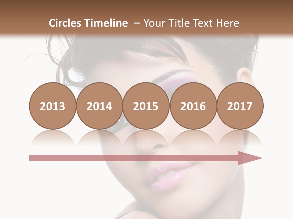 A Woman With Her Hair In A Bun PowerPoint Template