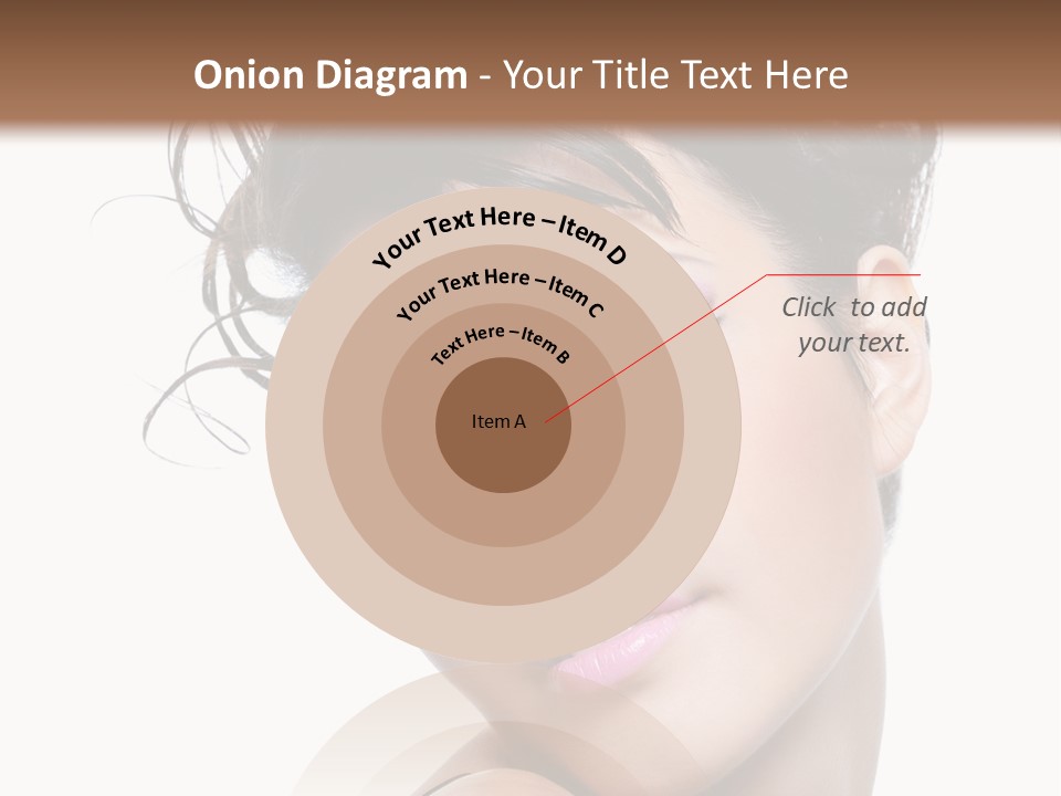 A Woman With Her Hair In A Bun PowerPoint Template