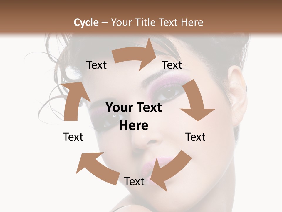 A Woman With Her Hair In A Bun PowerPoint Template