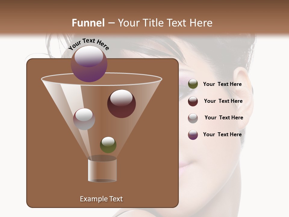 A Woman With Her Hair In A Bun PowerPoint Template