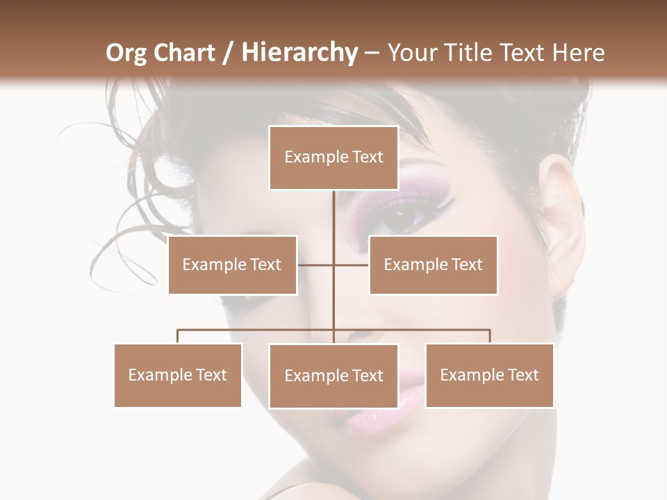 A Woman With Her Hair In A Bun PowerPoint Template