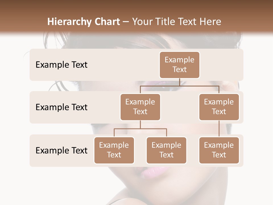 A Woman With Her Hair In A Bun PowerPoint Template