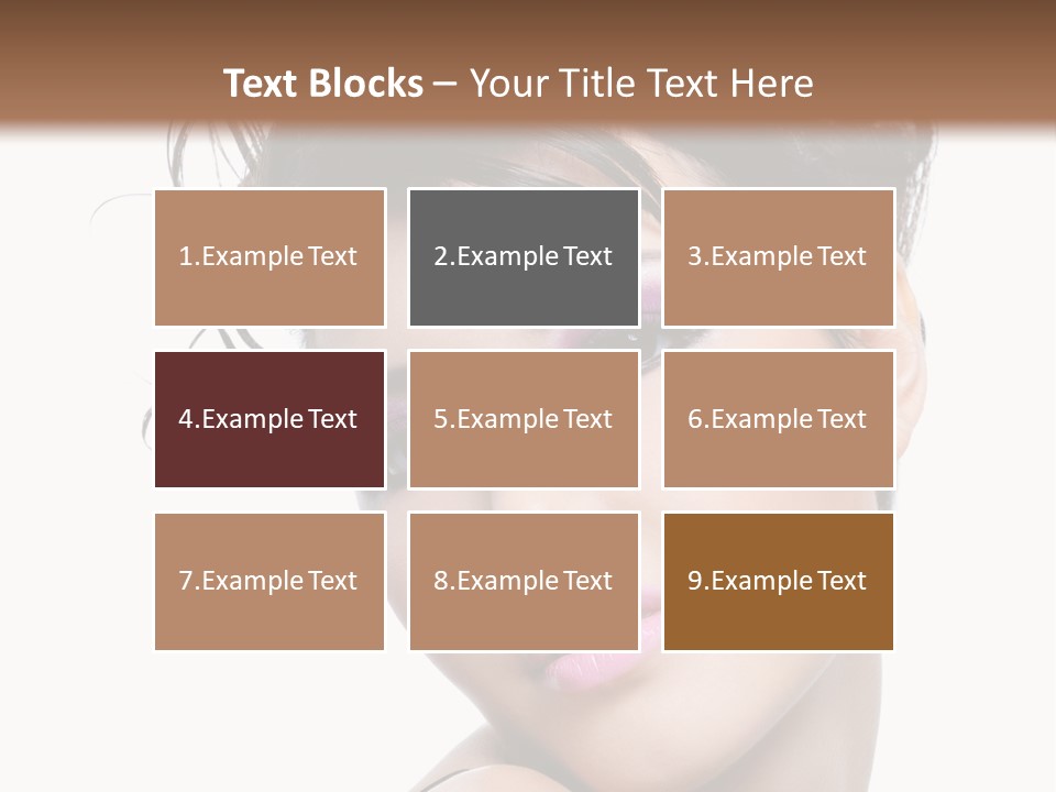 A Woman With Her Hair In A Bun PowerPoint Template