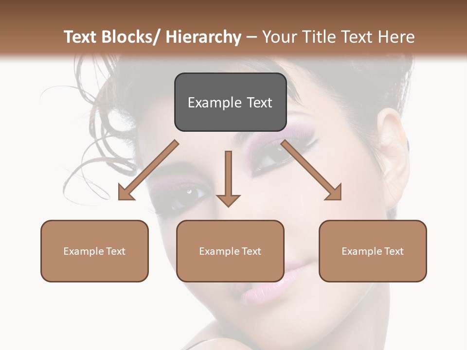 A Woman With Her Hair In A Bun PowerPoint Template