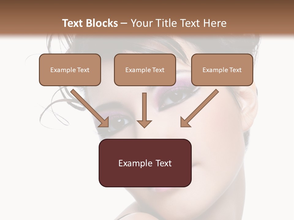 A Woman With Her Hair In A Bun PowerPoint Template