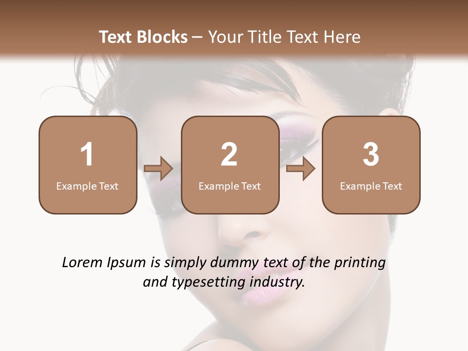 A Woman With Her Hair In A Bun PowerPoint Template