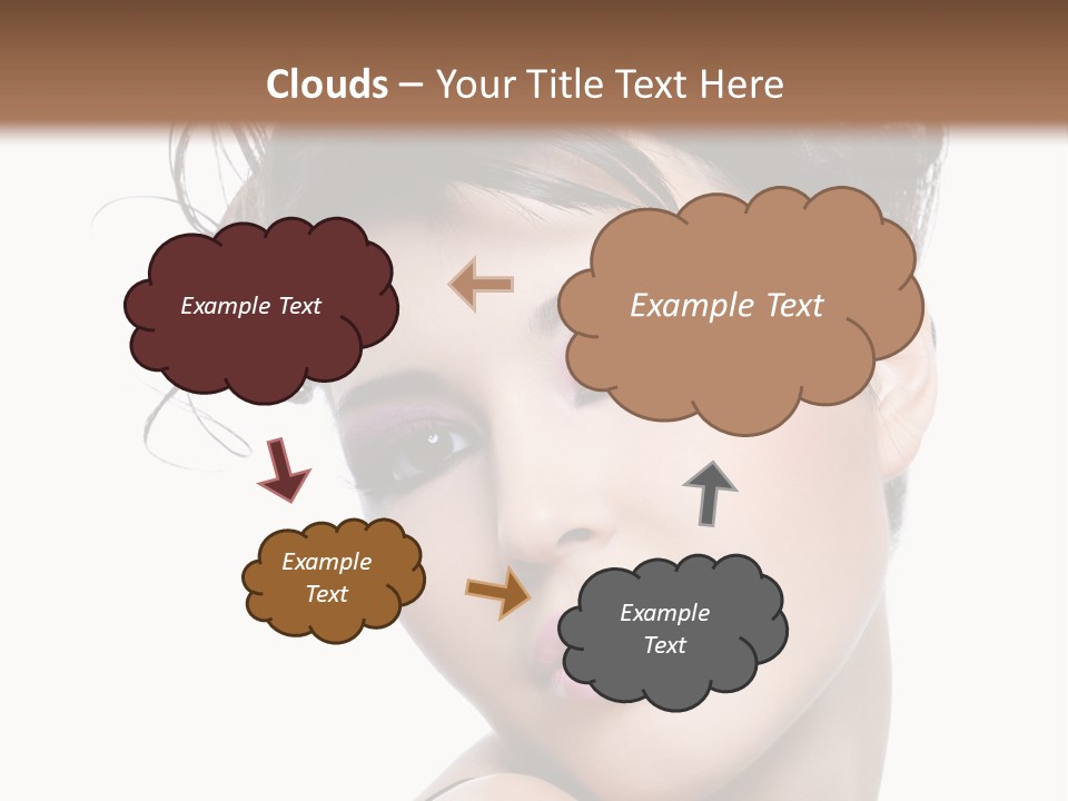 A Woman With Her Hair In A Bun PowerPoint Template