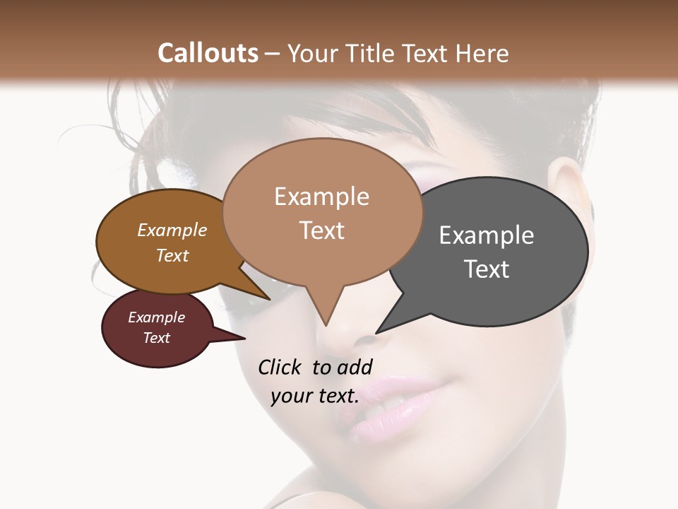 A Woman With Her Hair In A Bun PowerPoint Template