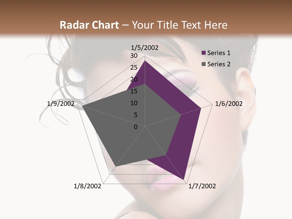 A Woman With Her Hair In A Bun PowerPoint Template