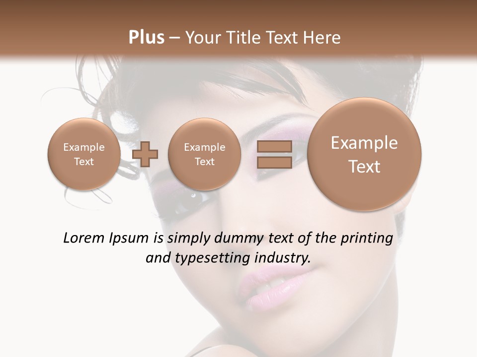 A Woman With Her Hair In A Bun PowerPoint Template