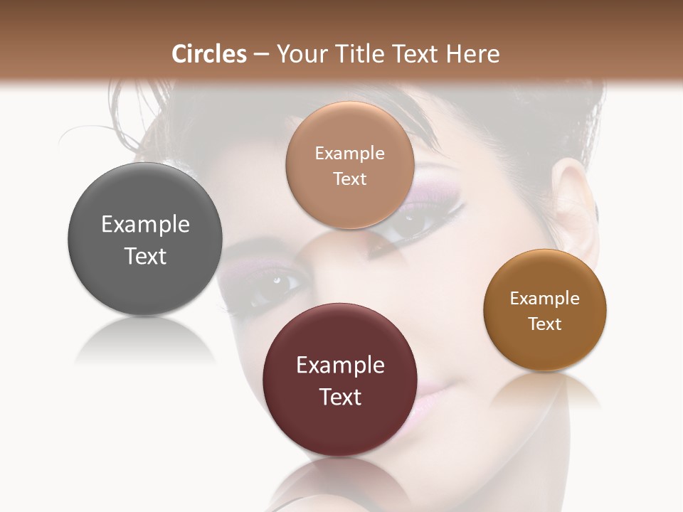 A Woman With Her Hair In A Bun PowerPoint Template