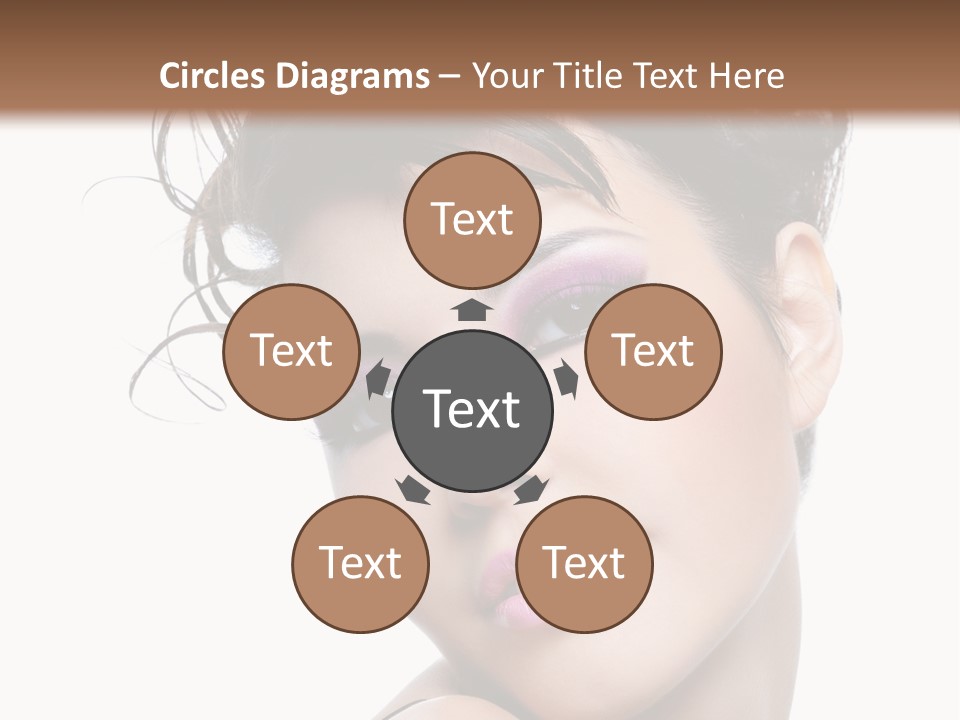 A Woman With Her Hair In A Bun PowerPoint Template