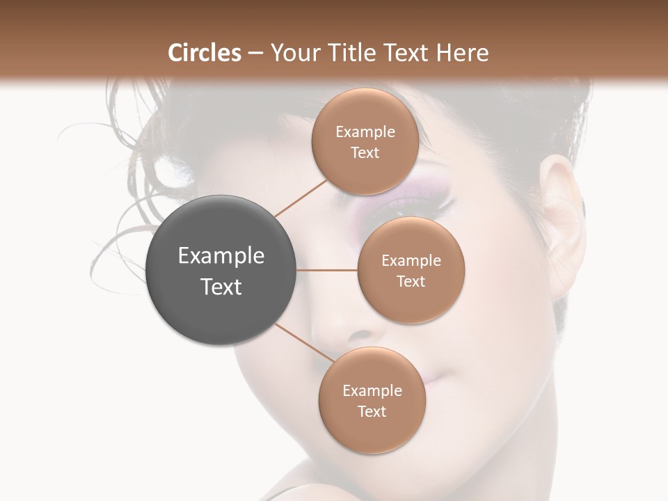 A Woman With Her Hair In A Bun PowerPoint Template