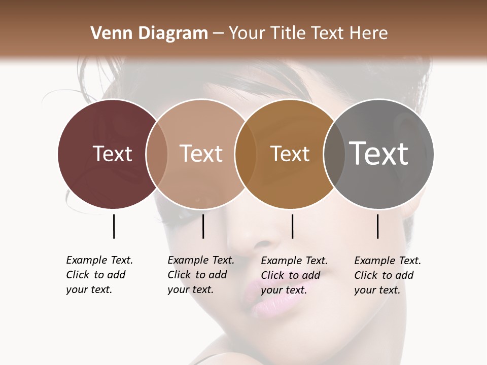 A Woman With Her Hair In A Bun PowerPoint Template