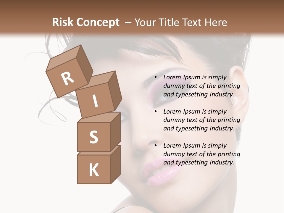 A Woman With Her Hair In A Bun PowerPoint Template