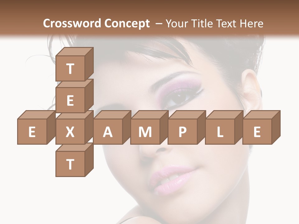 A Woman With Her Hair In A Bun PowerPoint Template