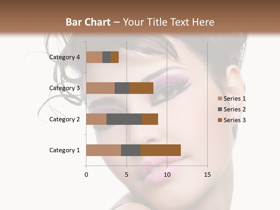 A Woman With Her Hair In A Bun PowerPoint Template