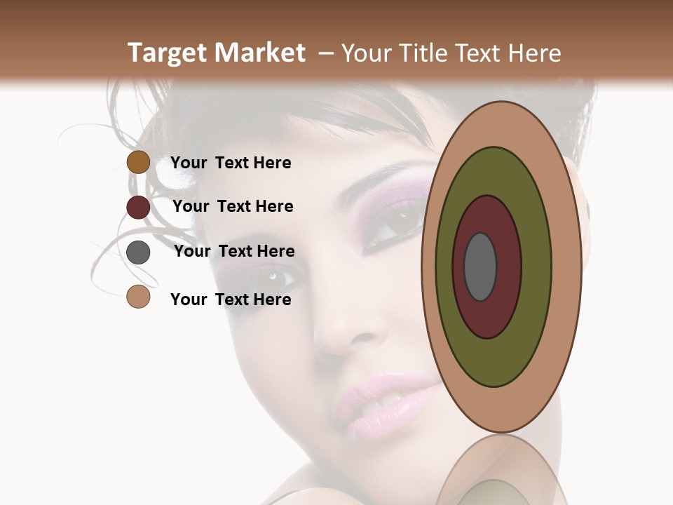 A Woman With Her Hair In A Bun PowerPoint Template