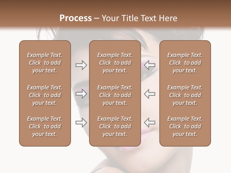 A Woman With Her Hair In A Bun PowerPoint Template