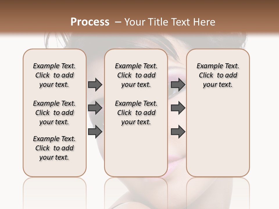 A Woman With Her Hair In A Bun PowerPoint Template