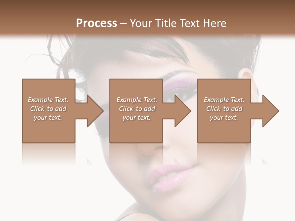 A Woman With Her Hair In A Bun PowerPoint Template