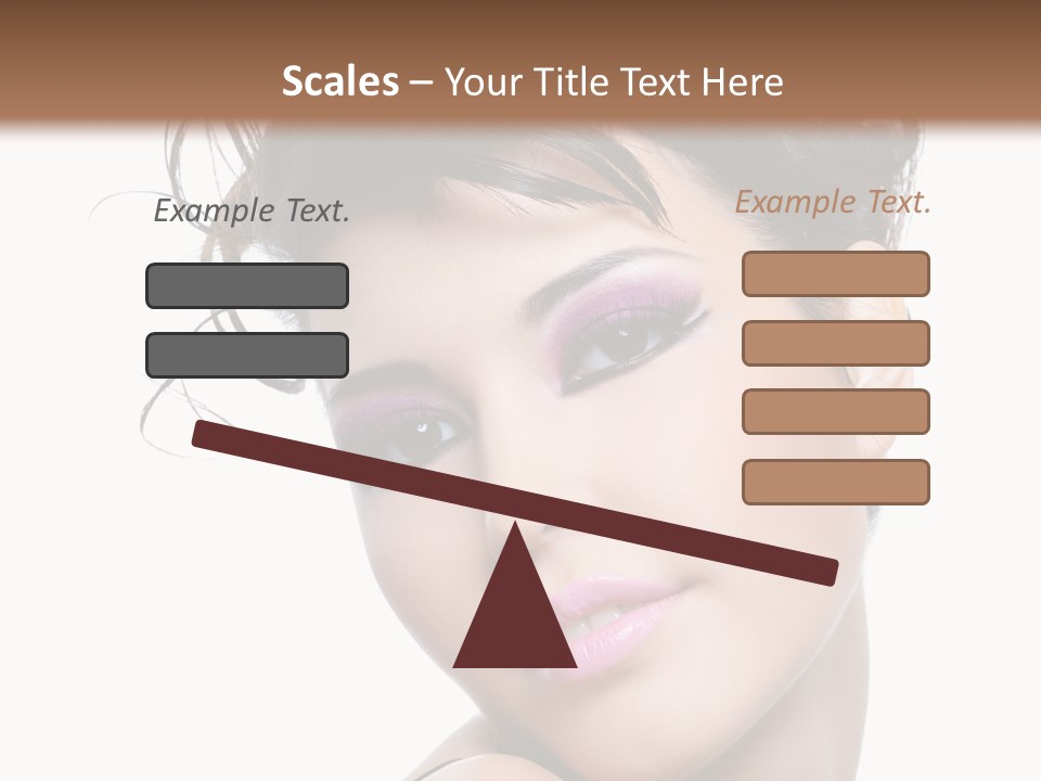 A Woman With Her Hair In A Bun PowerPoint Template