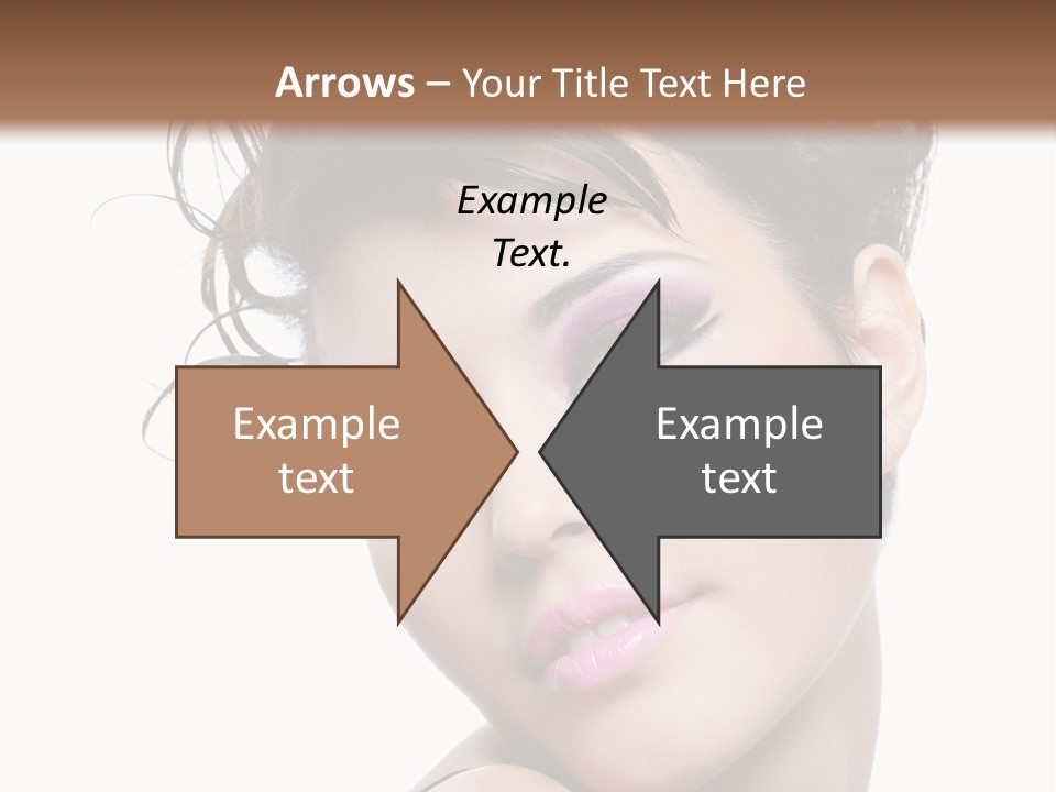 A Woman With Her Hair In A Bun PowerPoint Template