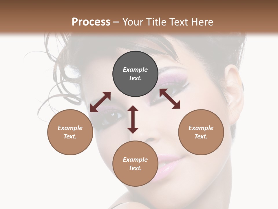 A Woman With Her Hair In A Bun PowerPoint Template