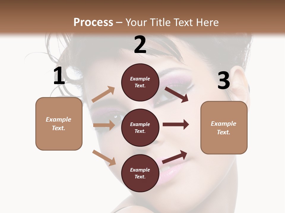 A Woman With Her Hair In A Bun PowerPoint Template