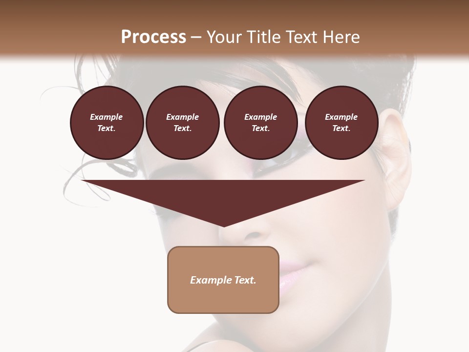 A Woman With Her Hair In A Bun PowerPoint Template