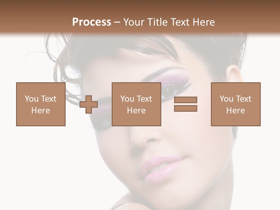 A Woman With Her Hair In A Bun PowerPoint Template